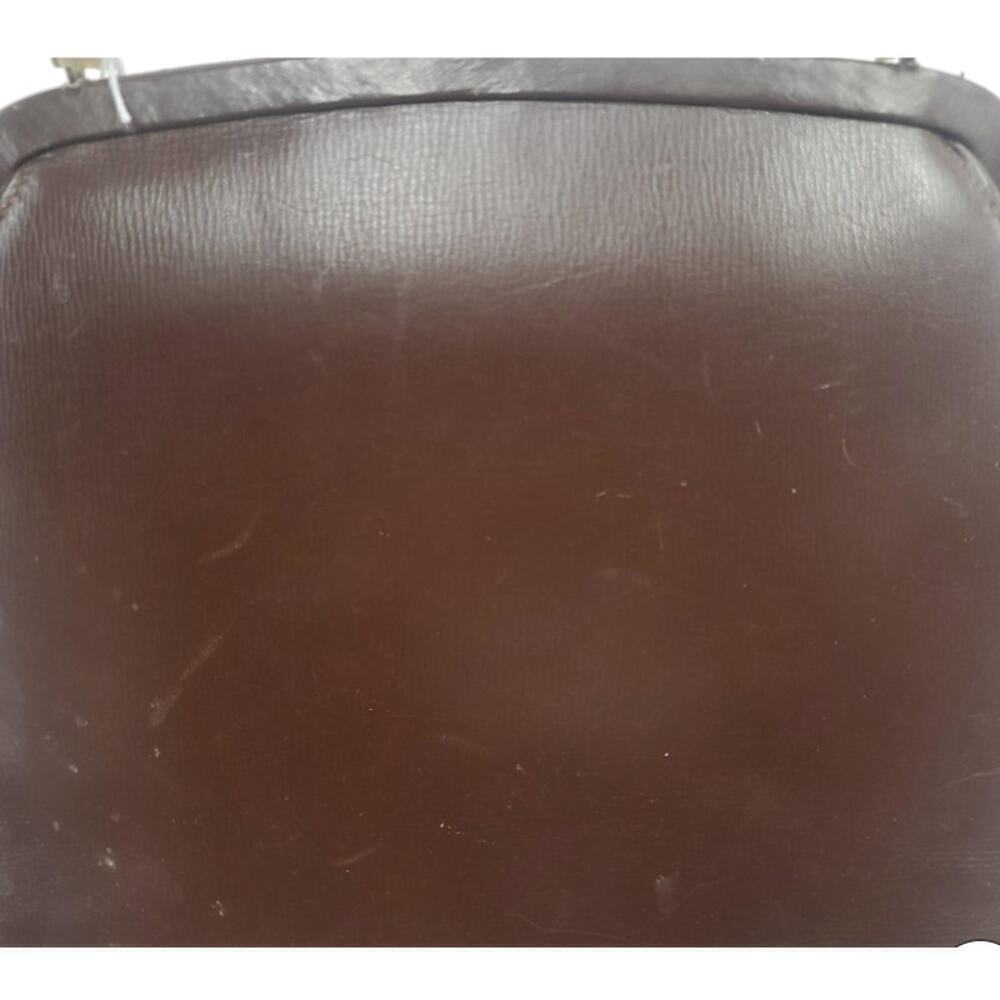 Rare Vintage Kelly-Style Handbag Parisian Glove-Tanned Leather - Picture 7 of 7